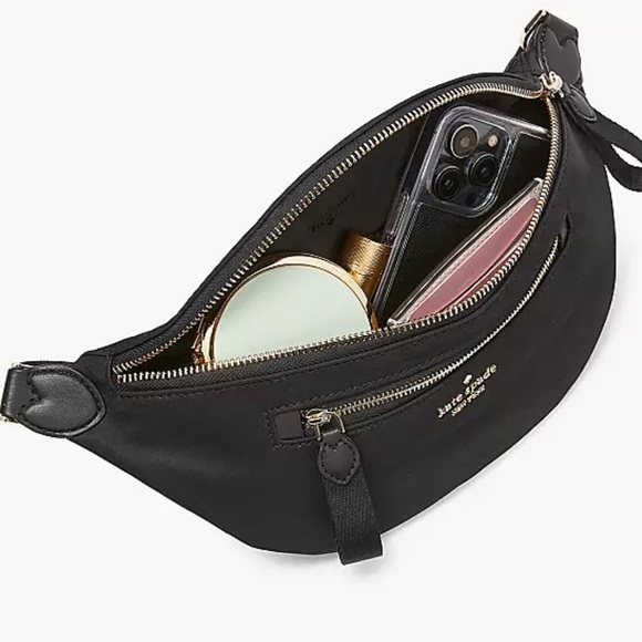 MAKE AN OFFER NWT Kate Spade New York KS Chelsea Nylon Belt Bag Black - Picture 6 of 6